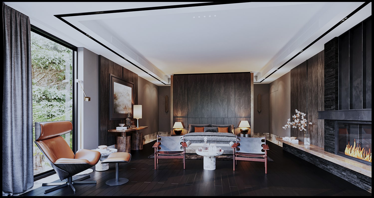 Dự án thi công rèm biệt thự Lê Hồng Phong