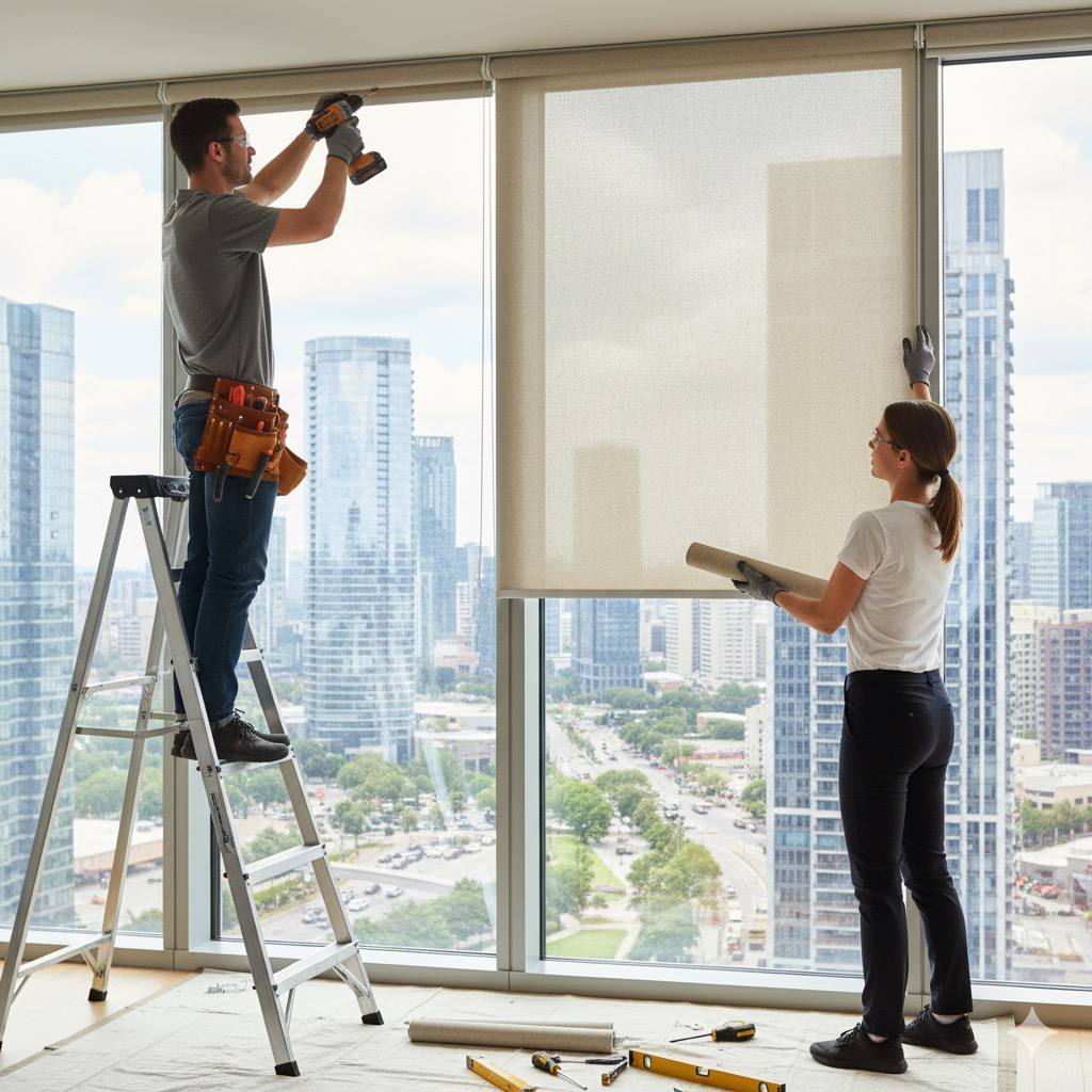 Hướng dẫn lắp đặt mành roller chi tiết