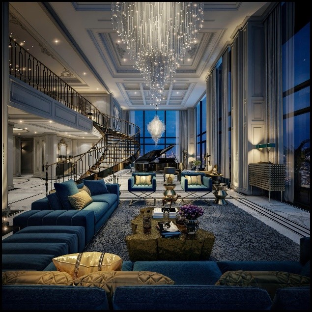 Dự án thi công căn hộ penthouse khu Sala